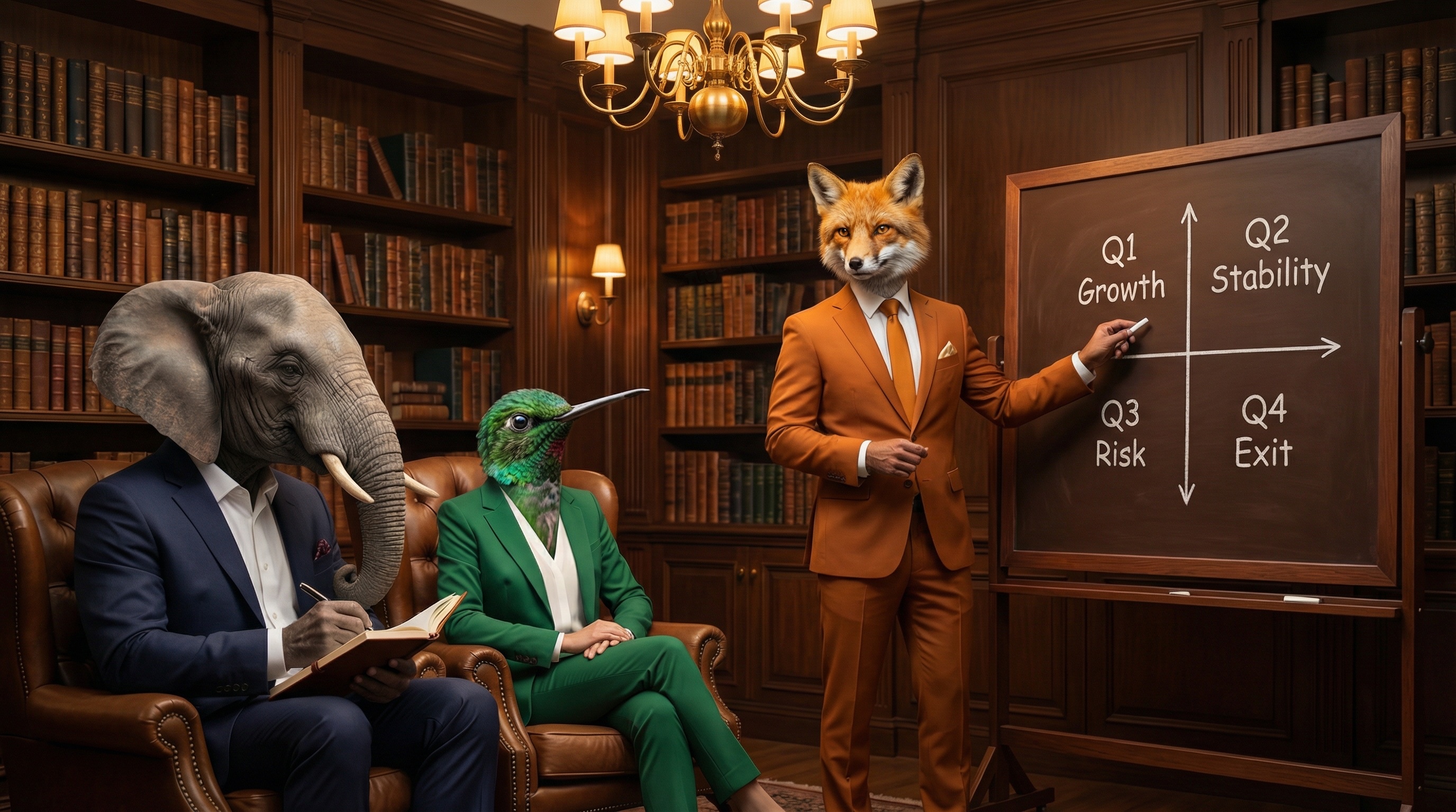 Larry explaining the ICOR framework to the team